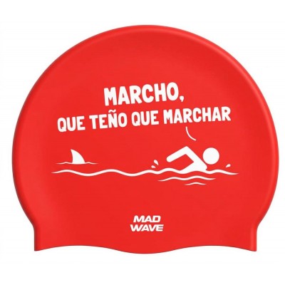 GORRO SILICONA SUEDE MARCHO  QUE TEÑO QUE MARCHAR