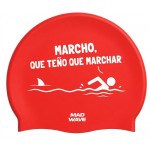 GORRO SILICONA SUEDE MARCHO  QUE TEÑO QUE MARCHAR