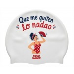 GORRO SILICONA SUEDE QUE ME QUITEN LO BAILAO
